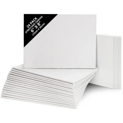 Afbeelding van Belle Vous 24 Pak Blank Canvas 15 x 20 cm Voorgerekte Paneelborden Geschikt voor Acryl en Olieverf, Maar ook Schetsen Tekenen