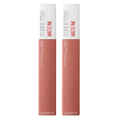 Afbeelding van Maybelline New York SuperStay Matte Ink Lip Tint Resultaat Dekkend en Gelijkmatig Mat Effect Blijft Ongeveer 16u Kleur 65 Verleidster 2 Cosmetica