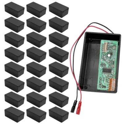 Afbeelding van aansluitdoos, 24 stuks, elektronische behuizing, kunststof, klein, projectbox, waterdichte projectbox voor projecten, instrumenten, schakelingen