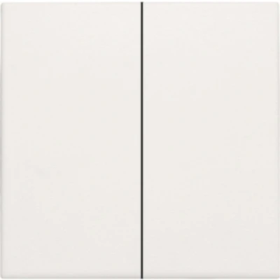 Afbeelding van Niko centraalplaat voor dubbele elektronische schakelaar of drukknop Original White (101 31004)