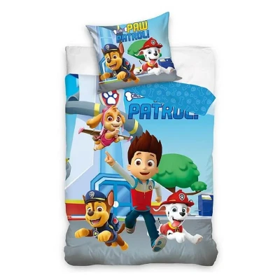 Afbeelding van Paw Patrol Dekbedovertrek 140x200cm 60x63cm kussenloop 100% katoen.