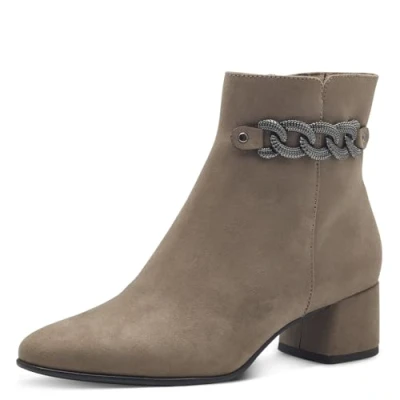 Afbeelding van MARCO TOZZI Dames Bootie Zip+Slip 2 25352 43 Enkellaarzen, stone, 36 EU