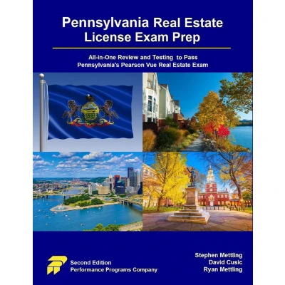 Afbeelding van Pennsylvania Real Estate License Exam Prep: All in One Review and Testing to Pass Pennsylvania&#039;s Pearson Vue