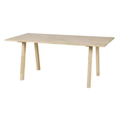 Afbeelding van WOOOD Tablo Tafelblad Incl. A Poot Eiken Onbehandeld 74,4x160x90