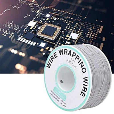 Afbeelding van OK Wire Wrapping Grey Print Board Repair Tin Plated Copper Core Jumper 30AWG 300 M
