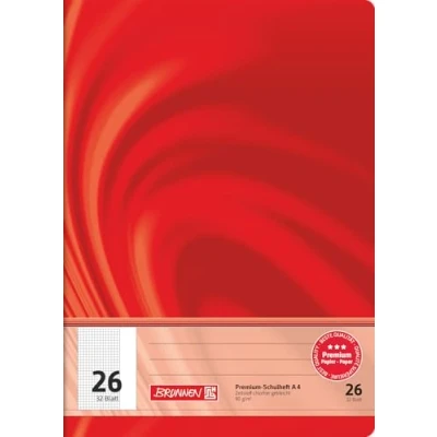 Afbeelding van Brunnen 104442602 Schoolschrift Vivendi A4, 32 vellen, 5 mm geruit, met rand, liniatuur 26