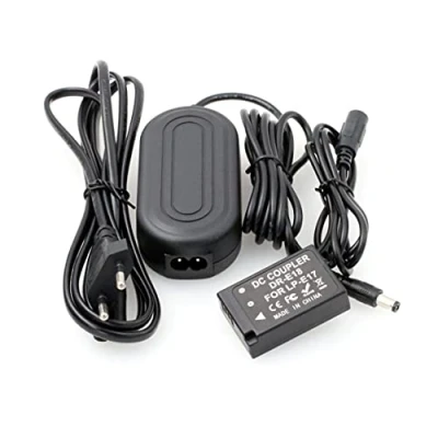 Afbeelding van HangTon LP E17 Dummy batterij AC voedingsadapter voor Canon EOS R8 R10 RP T6s T6i T7i X8i SL2 800D 9000D 77D 200D 750D 760D Camera 8V 3A