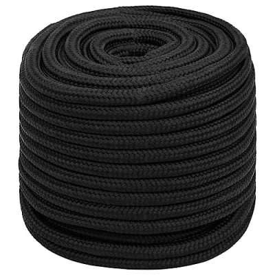Afbeelding van vidaXL Boottouw 16 mm 50 m polypropeen zwart