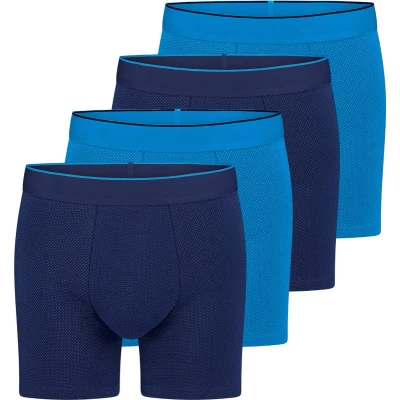Afbeelding van Sloggi 4ER PACK Onderbroeken bluedark combination, Heren, Maat: Small, Blue dark combination