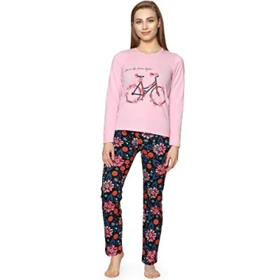 Afbeelding van Merry Style Meiden Pyjama Lange mouwen broek Katoen MS MS10 419 PJ Licht Rosa/Blumen2 158