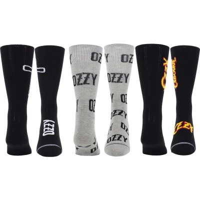 Afbeelding van Ozzy Osbourne Assorted Crew Socks 3 Pack (one Size EU 40 46)
