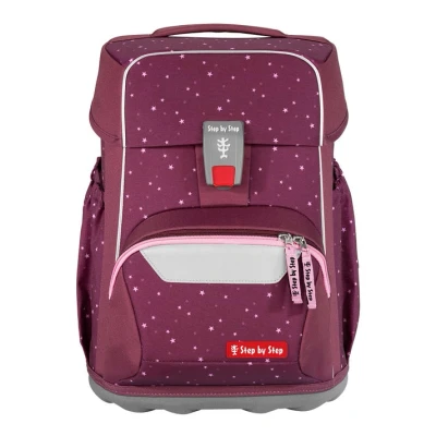 Afbeelding van Rugzak Step by polyester Basis set 4dlg Berry Stars gevuld etui g