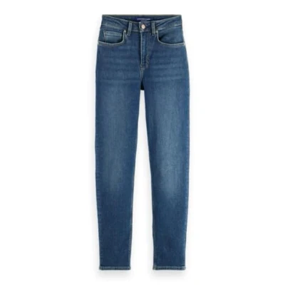 Afbeelding van Scotch &amp; Soda CORE HIGH FIVE SUPER STRETCH SLIM Jeans CLASSIC BLUE Dames Maat 32
