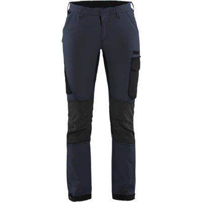Afbeelding van Blaklader Dames Service werkbroek 4 weg stretch 7122 1645 Donker marineblauw/Zwart C40