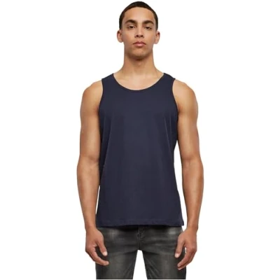 Afbeelding van Herentanktop &#039;Basic&#039; met ronde hals Navy 4XL