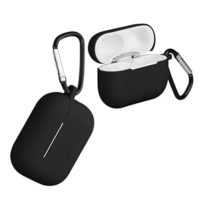 Afbeelding van kwmobile hoes geschikt voor Apple AirPods Pro 2 Siliconen cover oordopjes in zwart
