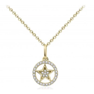 Afbeelding van Schitterende 14K Gouden Halsketting met Hanger Ster