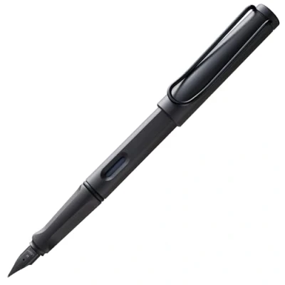 Afbeelding van LAMY safari umbra Vulpen met ergonomische grip &amp; gepolijst stalen penpunt in maat F ideaal voor schrijven en kalligrafie inclusief T 10 blauwschrijvend patroon Rechtshandig