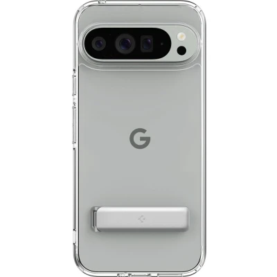 Afbeelding van Spigen Hoesje Geschikt voor Google Pixel 9 / Pro Slim Armor Essential S Back Cover met Uitklapbare Standard Transparant