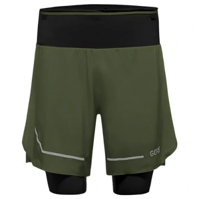 Afbeelding van GORE WEAR Ultimate 2in1, Shorts, heren, Groen (Utility Green), XL