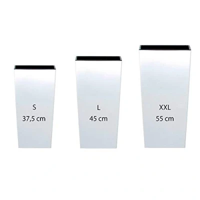Afbeelding van WELLHOME Altas Prosperplast Urbi Square kunststof in wit, verpakking van 3 stuks (11,4/19 / 35 liter)