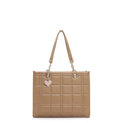 Afbeelding van Emily &amp; Noah Dahlia Handtas, Dames, Maat: One Size, Taupe