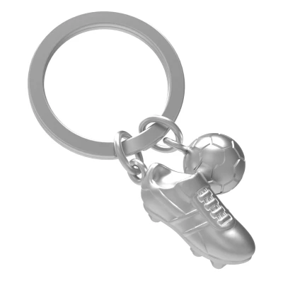 Afbeelding van Metalmorphose sleutelhanger voetbal