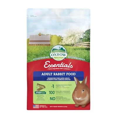 Afbeelding van Oxbow BUNNY Essentials Food High Fiber Timothy Pellet for Rabbits 5 Pounds