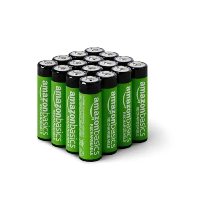 Afbeelding van Amazon Basics AA batterijen, NiMh, vooraf opgeladen, set van 16 (uiterlijk kan variëren)