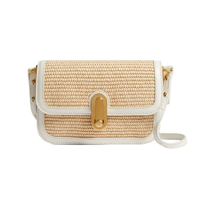 Afbeelding van Ted Baker Raffia Kkassie Twist Lock CrossBody tas