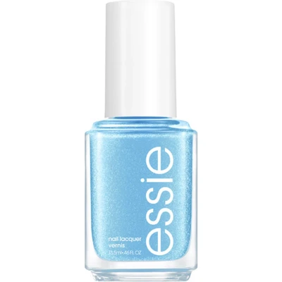 Afbeelding van essie winter 2023 limited edition 941 temperature check blauw glanzende met glinsterende nagellak 13,5ml