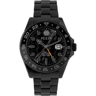 Afbeelding van Philipp Plein GMT I Challenger PWYBA0923 Horloge Staal Zwart Ø 44 mm