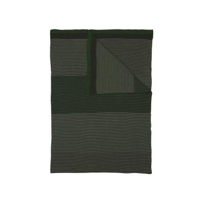 Afbeelding van Plaid Pip Studio Blockstripe Green Katoen 130 x 170 cm