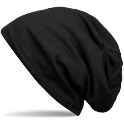 Afbeelding van styleBREAKER klassieke effen uniseks beanie muts met fleece binnenzijde, gevoerd 04024008, Kleur:Zwart