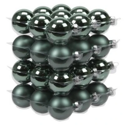 Afbeelding van Othmar decorations Kerstballen 36 stuks emerald groen 4 cm