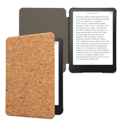 Afbeelding van kwmobile Kurken hoesje geschikt voor Amazon Kindle Paperwhite (12. Gen 2024) / Colorsoft Beschermende e reader Flip Cover In lichtbruin
