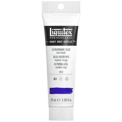 Afbeelding van Liquitex 1045382 Professional Heavy Body acrylverf in kunstenaarskwaliteit met uitstekende lichtechtheid en boterachtige consistentie 59ml tube, Ultramarine Blue (Red Shade)