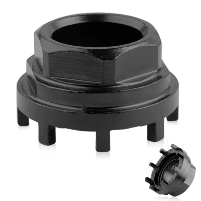 Afbeelding van Riisoyu Fiets Lockring Tool, binnenlager gereedschap met 8 tanden sluitring bottom beugel Cup Tool e bike kettingblad Spider Service Mid as