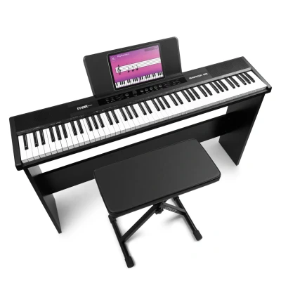 Afbeelding van MAX RhapsodyDP88P Digitale Piano set met meubel en keyboardbankje 88