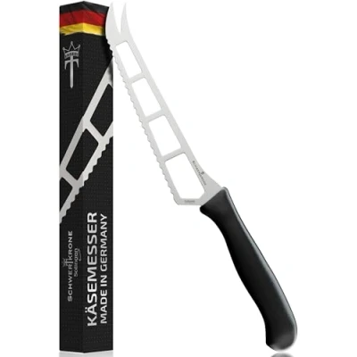 Afbeelding van Schwertkrone Premium kaasmes uit Solingen met roestvrijstalen lemmet en kunststof handvat, 25,5 cm kaassnijder ideaal voor elk type kaas