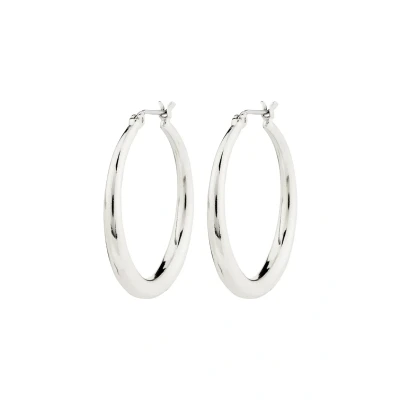 Afbeelding van Pilgrim Jorun HOOP Oorbellen, Dames, Maat: One Size, Silver plated