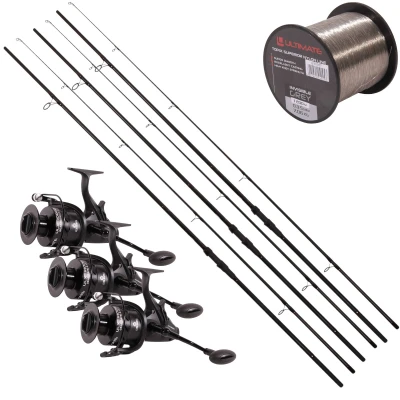 Afbeelding van Ultimate Adventure Carp II 11ft (3lb) + ULX 8000 3 Rod Hengelset Karperset