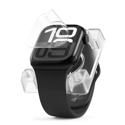 Afbeelding van Ringke Dual Easy Pro Screen Protector Compatibel met Apple Watch 10 46mm, Premie Volledige Dekking Film Scherm 4 laags Bescherming Eenvoudige (Easy installatietool Tool / 2 Pack)
