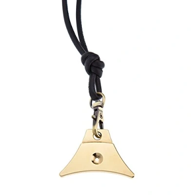 Afbeelding van Logan Supreme Brass Sheepdog Whistle (Fluitje &amp; lam nappa lederen lanyard)