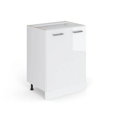 Afbeelding van Vicco Keukenonderkast R Line, Wit/Wit, 60 cm zonder werkblad