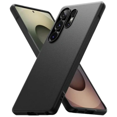Afbeelding van Ringke Onyx Case Compatibel met Samsung S25 Ultra Hoesje Flexibele Behuizing Matte Textuur Duurzaam Schokbestendig Hoes voor Galaxy Cover Black