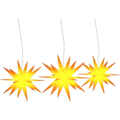 Afbeelding van Kerstlampen Met Led&#039;s 3 St Inklapbaar Geel