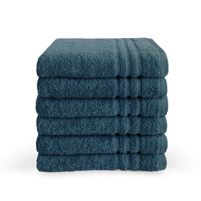 Afbeelding van 6 x Byrklund handdoek 50x100 Donkerblauw