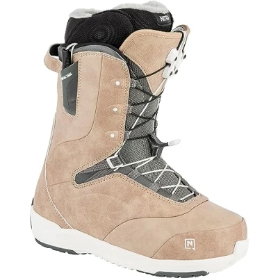 Afbeelding van Nitro Crown TLS Lichte snowboardboot met snelsluitsysteem Allround Freestyle Freeride Softboot, Terracotta, MP 24.5 // EU 38 US WMN 7