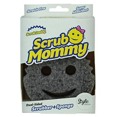 Afbeelding van Scrub Daddy Mommy krijsvrije spons dubbelzijdig grijs